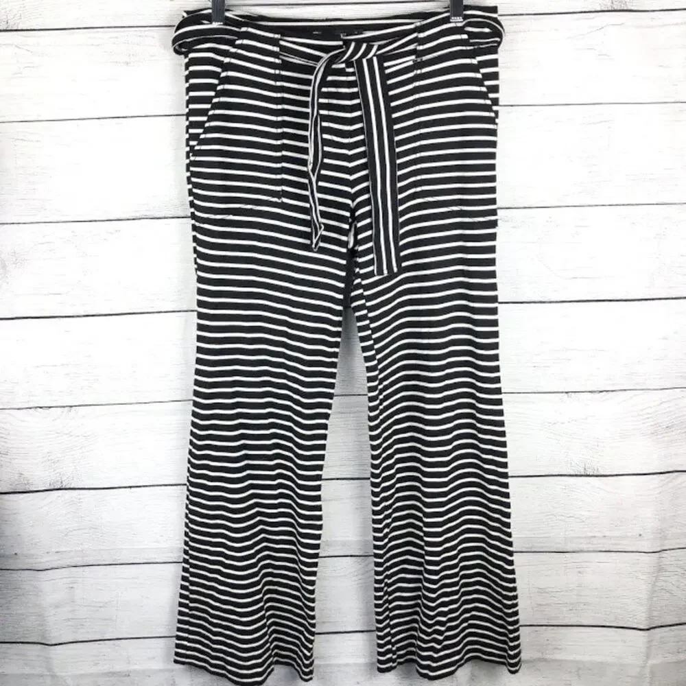New York & Co Stretch Knit Striped Wide Leg Pant 4 - Picture 2 of 12